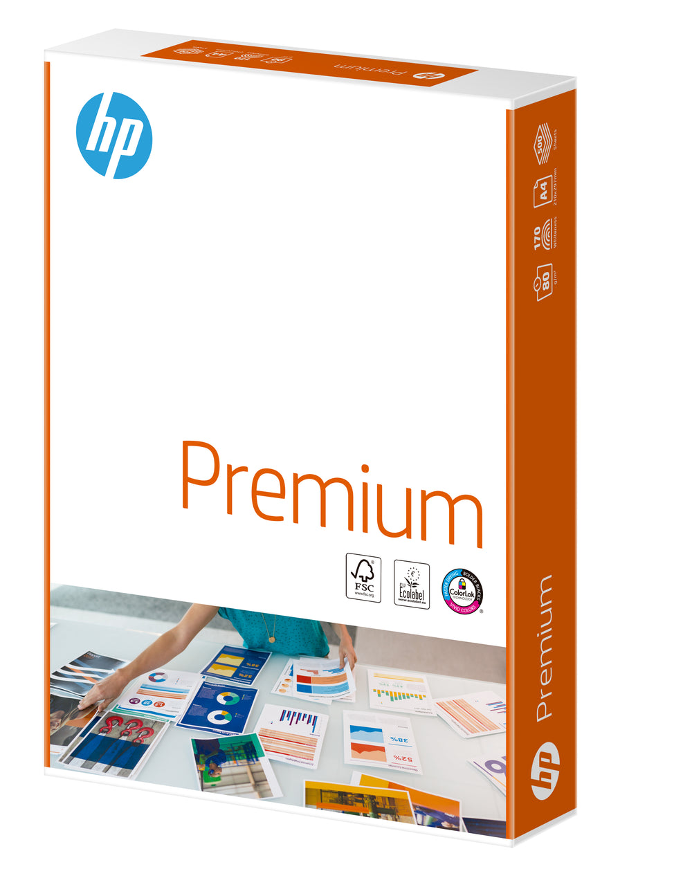 HP Premium FSC A4 Paper – 80gsm, 500 Sheets Ream – Bright White Printer & Copier Paper