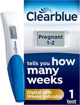 Clearblue Pregnancy Test Digital with Weeks Indicator, Tells You How Many Weeks, 1 Digital Test,