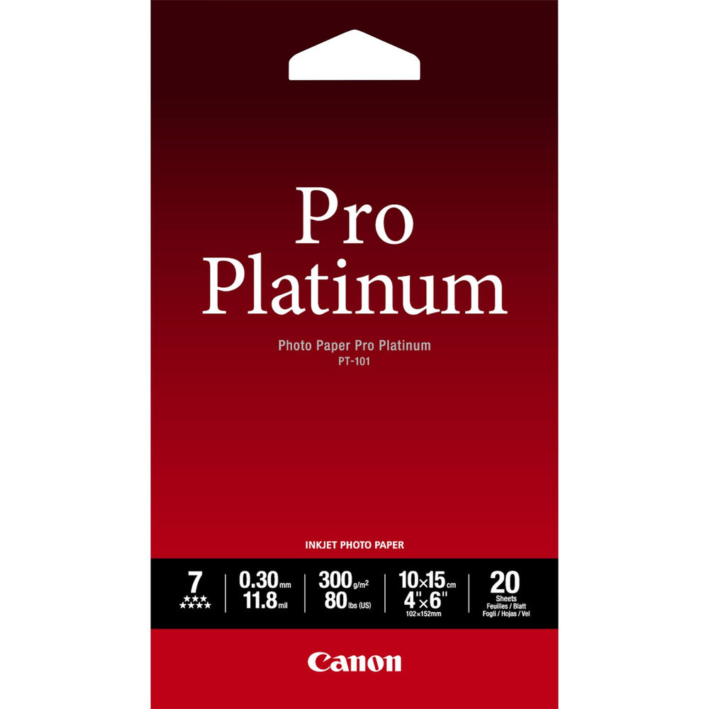 Canon PT-101 Pro Photo Paper 10x15cm – 20 Sheets