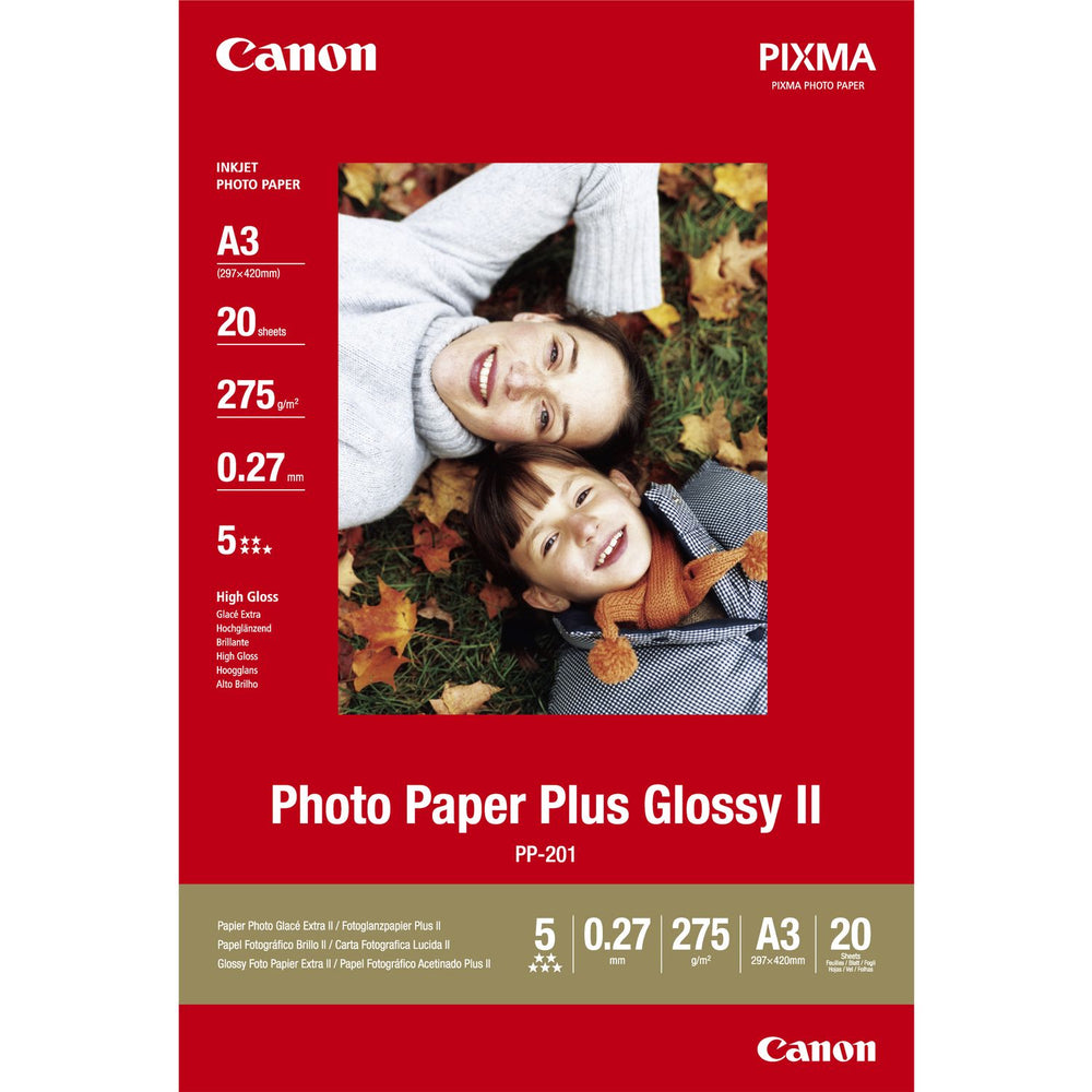 Canon PP-201 Glossy Photo Paper A3 – 20 Sheets