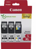 Canon 5224B017 PG540 x2 / CL541XL Multi Pack – Genuine Canon Black & Color Ink Cartridges