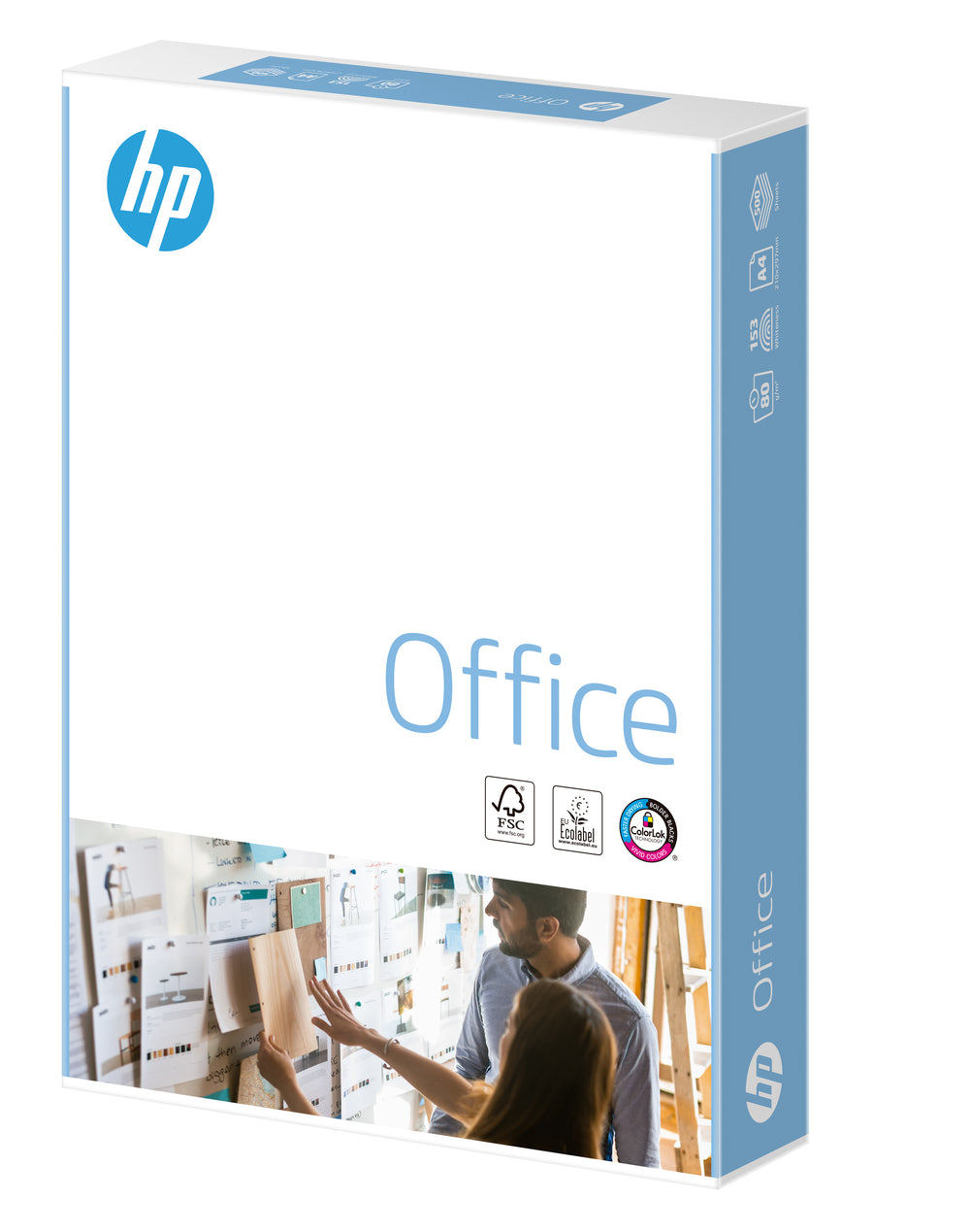 HP Office A4 Paper – 80gsm, White, 5 Reams Box – Everyday Printer & Copier Paper