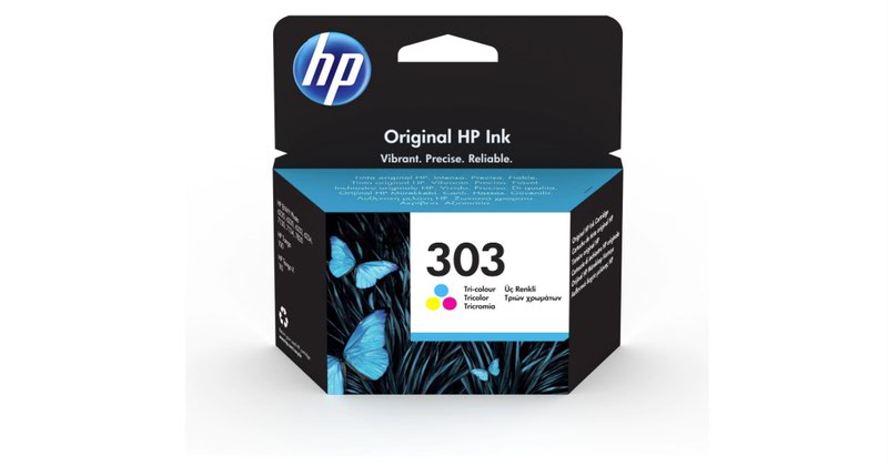 HP 303 Tricolour Standard Capacity Ink Cartridge 4ml for HP ENVY Photo 6230/7130/7830 series - T6N01AE