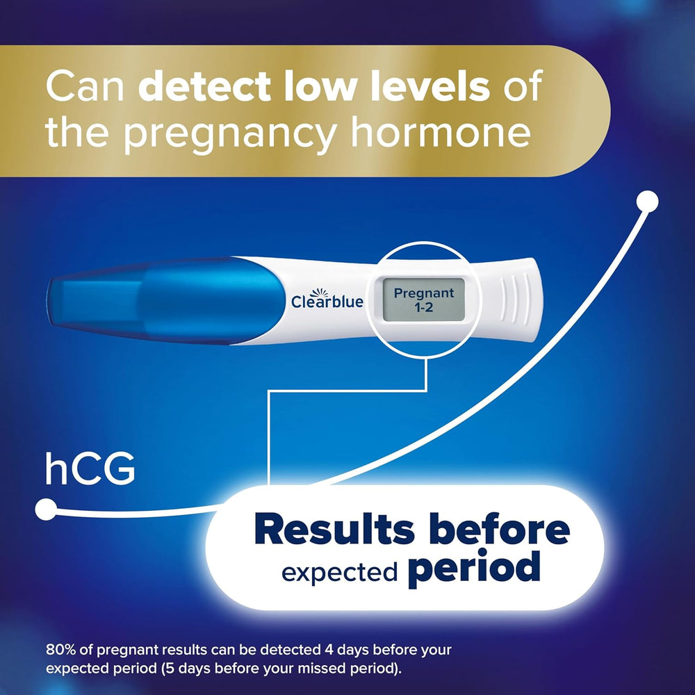 Clearblue Pregnancy Test Digital with Weeks Indicator, Tells You How Many Weeks, 1 Digital Test,