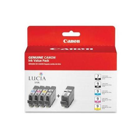 Canon PGI-9 Photo Ink Cartridge Multipack – 5 x 14ml (Black, Cyan, Grey, Magenta, Yellow)