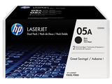 HP 05A Black Standard Capacity Toner Cartridge Twinpack 2 x 2.3K pages (Pack 2) for HP LaserJet P2035/P2050/P2056