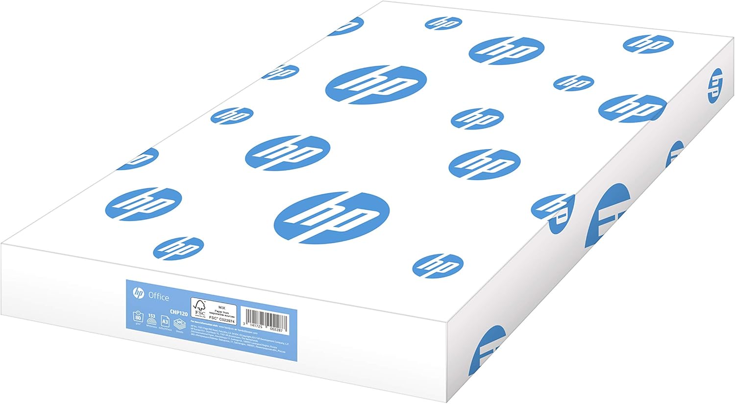 HP Office A3 Paper – 80gsm, 500 Sheets – Bright White Everyday Printer & Copier Paper