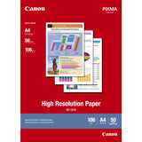 Canon HR100 High Resolution Paper A4 – 50 Sheets, Premium Matte Finish, Sharp Photo Quality