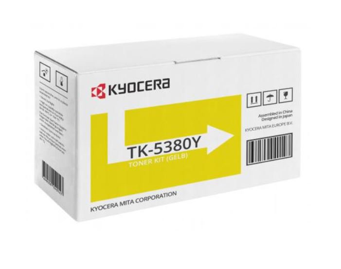 Kyocera TK5380Y Yellow Standard Capacity Toner Cartridge 10K pages