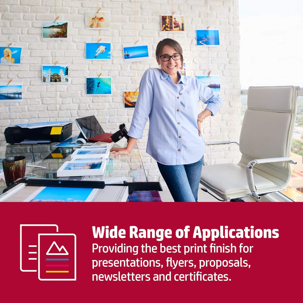 HP Color Choice A3 Paper – 160gsm, 250 Sheets – Premium Thick Bright White Printer & Copier Paper