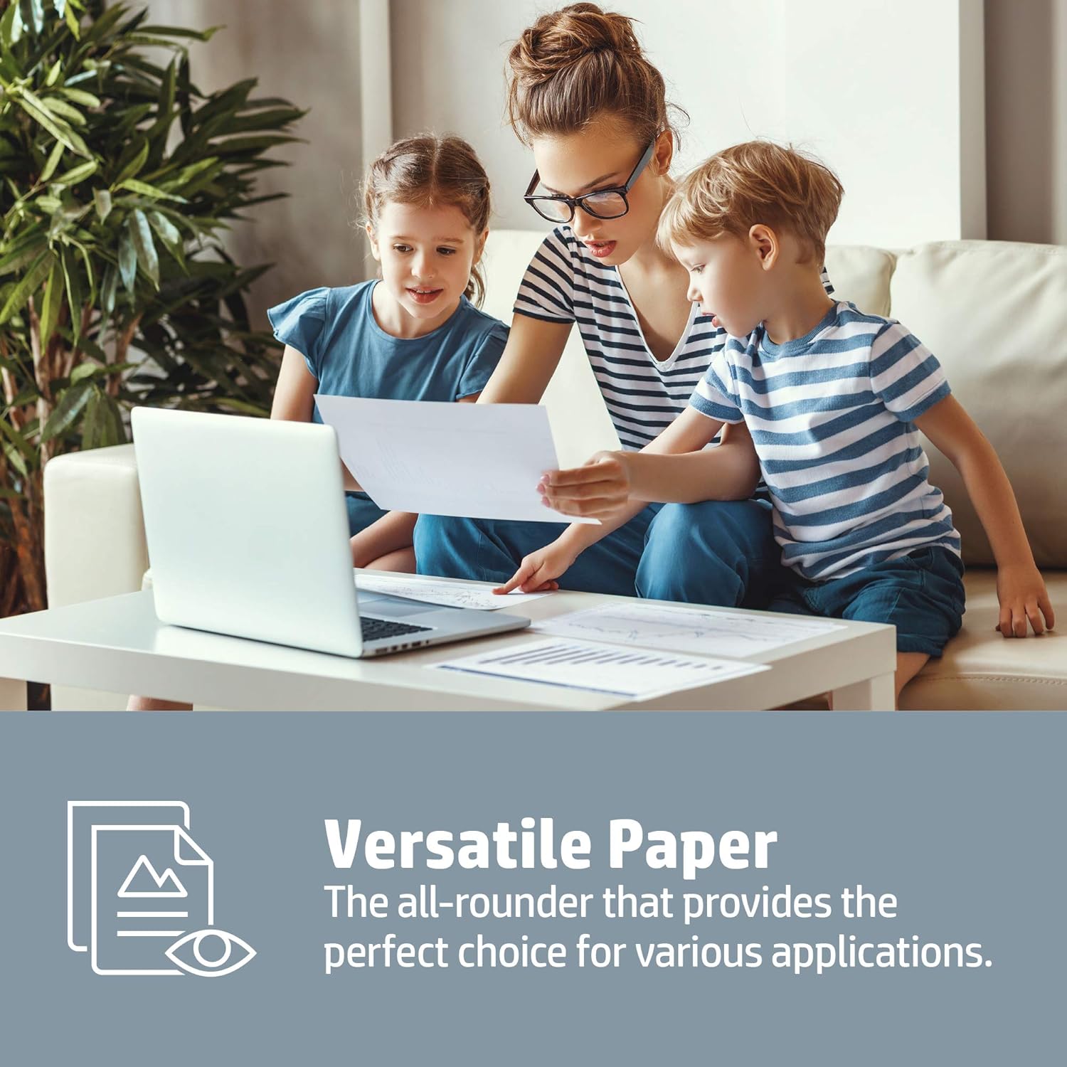 HP Home & Office A4 Paper, 210x297mm, 80gsm, 1 Ream, 500 Sheets - FSC Certified Copy Paper