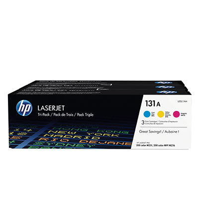 HP 131A Cyan Magenta Yellow Standard Capacity Toner Cartridge Multipack 3 x 1.8K pages (Pack 3) for HP LaserJet Pro M251/M276