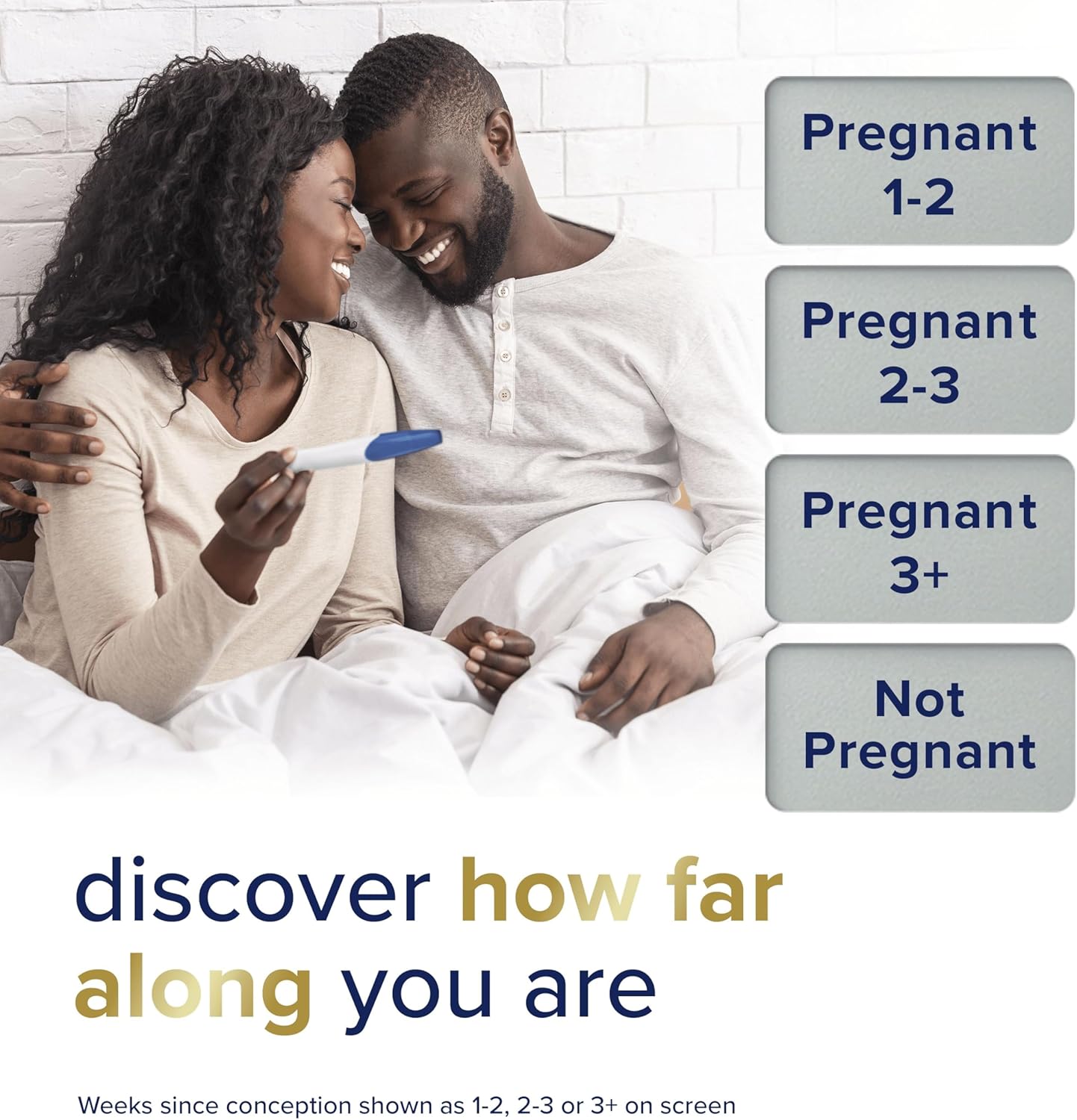 Clearblue Pregnancy Test Digital with Weeks Indicator, Tells You How Many Weeks, 1 Digital Test,