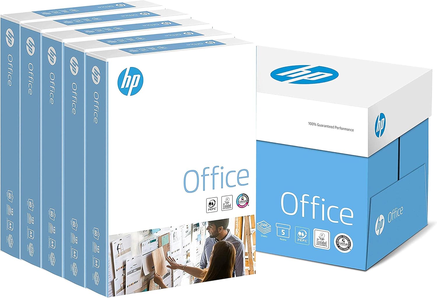 HP Office A4 Paper Box 5 Reams 2500 Sheets Bulk Printer Paper