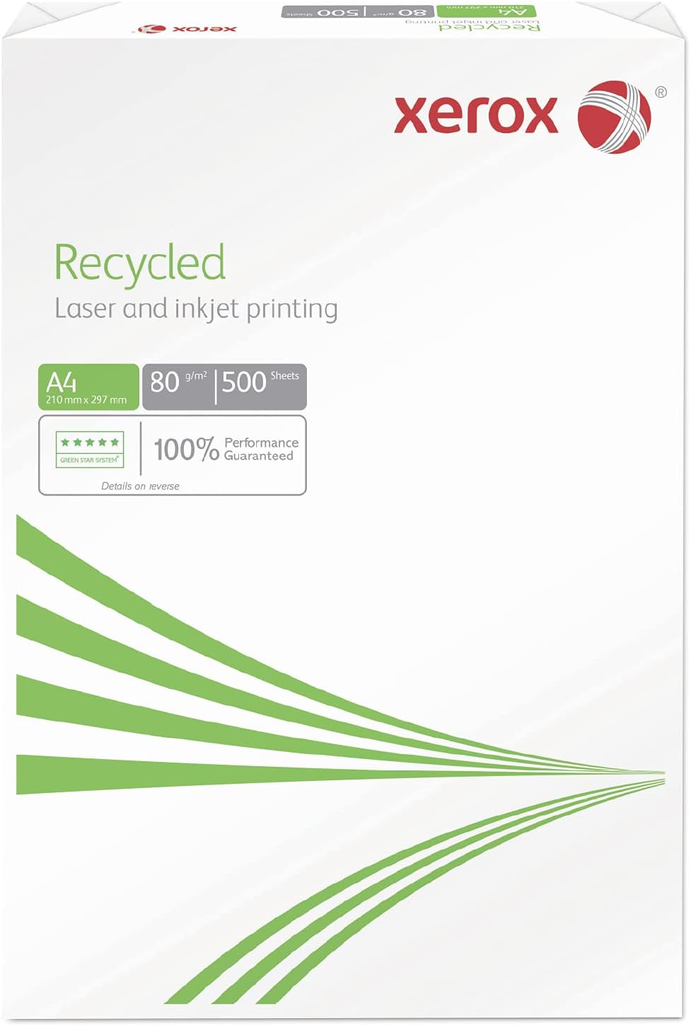 Xerox Recycled A4 Printer Paper – 80gsm, 500 Sheets Ream – Eco-Friendly White Office Paper