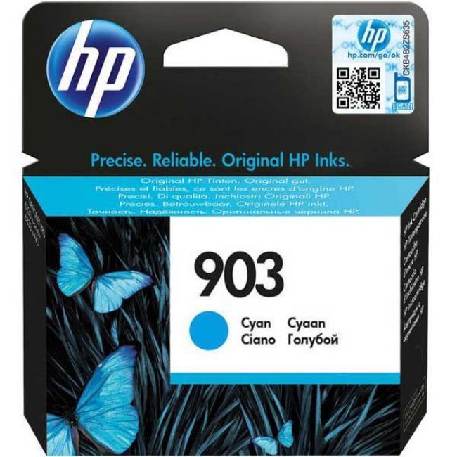 HP 903 Cyan Standard Capacity Ink Cartridge 4ml for HP OfficeJet 6950/6960/6970 AiO - T6L87AE