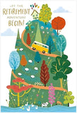 Retirement Card for Men or Women - Happy Place Camper - Foil Finish - Congratulations/Good Luck Card for Men or Women