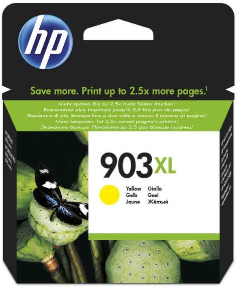 HP 903XL Yellow High Yield Ink Cartridge 750 pages 8.5ml for HP OfficeJet 6950/6960/6970 AiO - T6M11AE