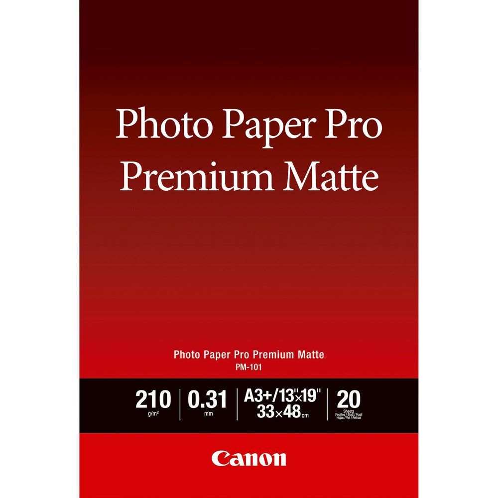 Canon PM-101 Premium A3+ Matte Photo Paper – 20 Sheets