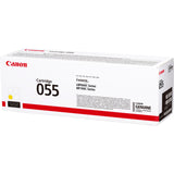 Canon 055Y Yellow Standard Capacity Toner Cartridge – 2,100 Pages, Genuine Canon