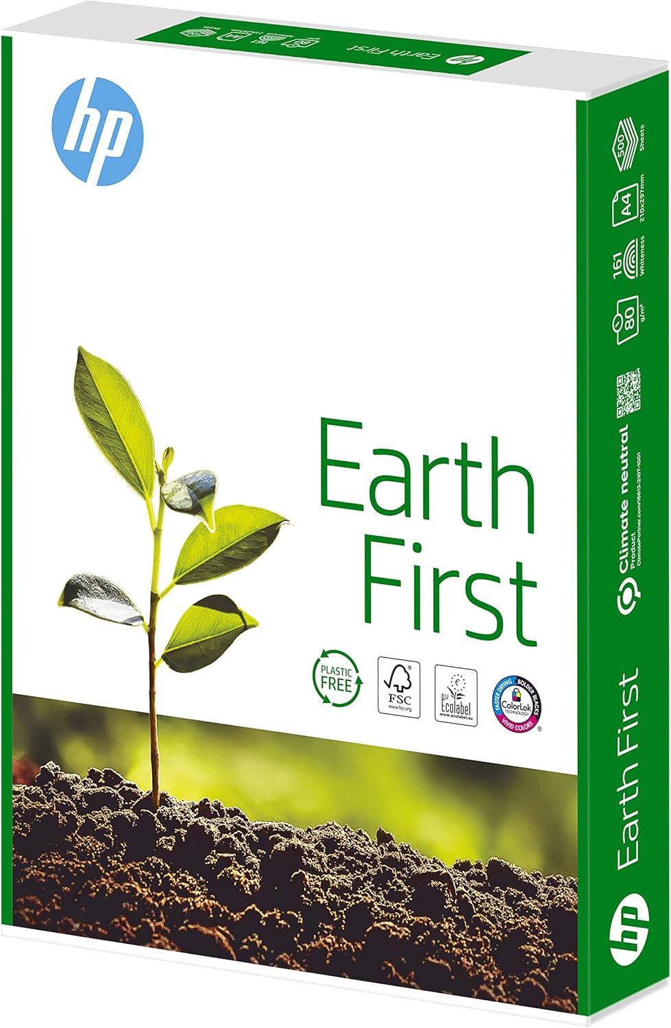 HP Earth First Universal Copier Paper 80 g/m� DIN A4 - Card of 5 Packs of 500 Sheets