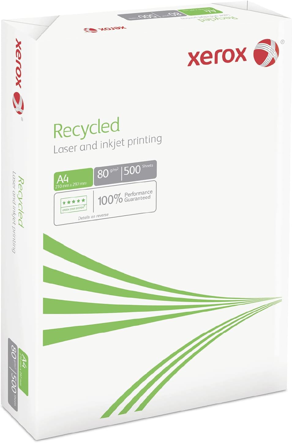 Xerox Recycled A4 Printer Paper – 80gsm, 500 Sheets Ream – Eco-Friendly White Office Paper