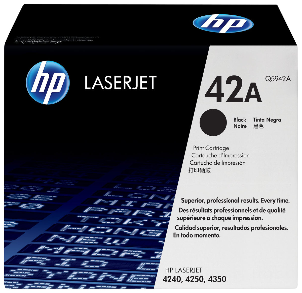 HP 42A Black Standard Capacity Toner 10K pages for HP LaserJet 4250/4350