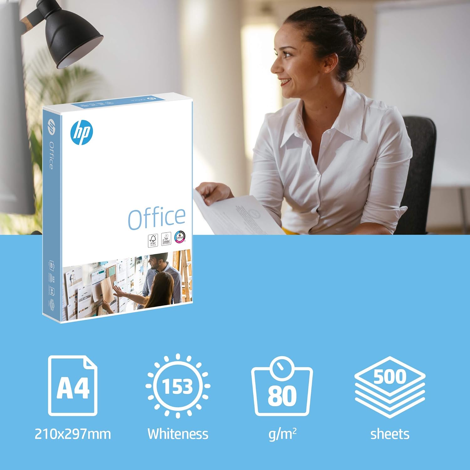 HP A4 White Copier Paper 80gsm Office Printing High Quality Paper