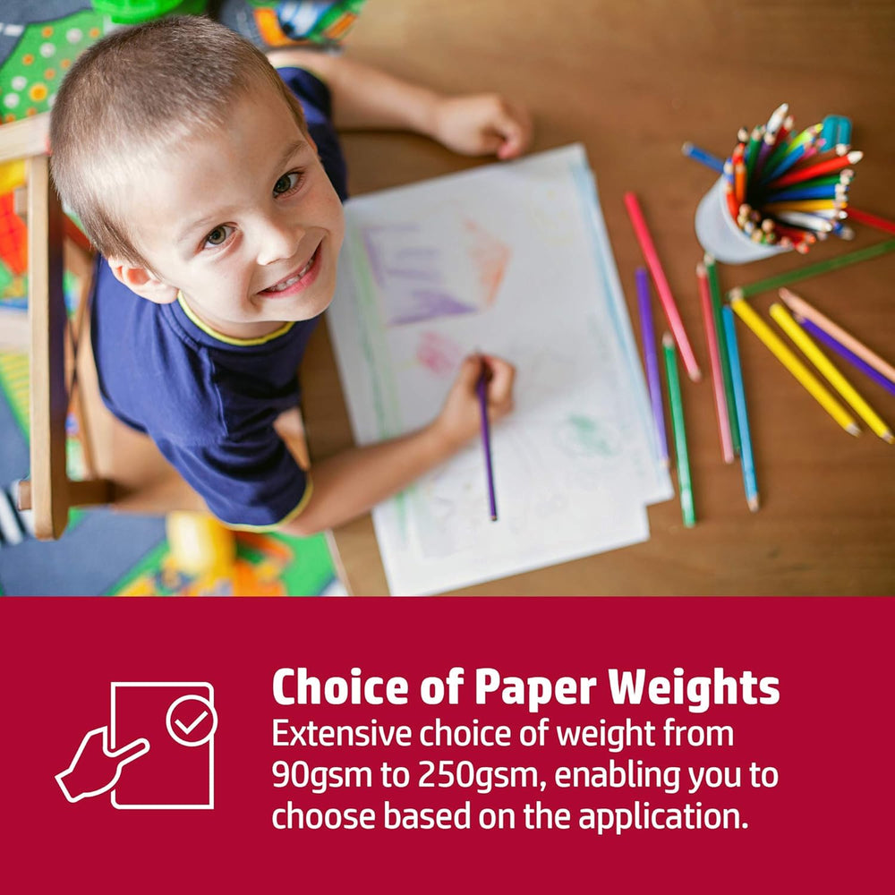 HP Color Choice A3 Paper – 160gsm, 250 Sheets – Premium Thick Bright White Printer & Copier Paper