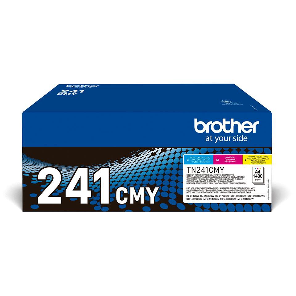 Brother Cyan Magenta Yellow Standard Capacity Toner Cartridge Multipack 3 x 1.4k pages (Pack 3)