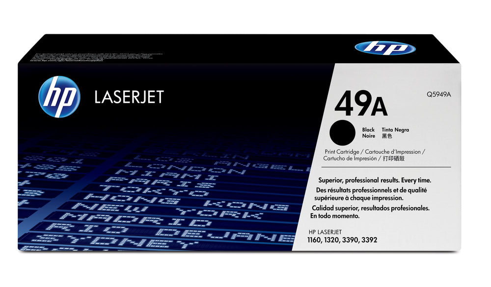 HP 49A Black Standard Capacity Toner 2.5K pages for HP LaserJet 1160/1320/3390/3392